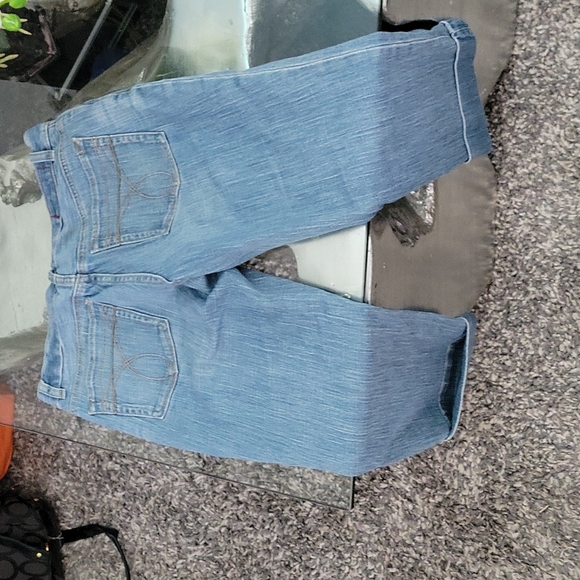 Womens Calvin Klein Capri cropped cuffed Jeans sz 6 - Picture 4 of 8